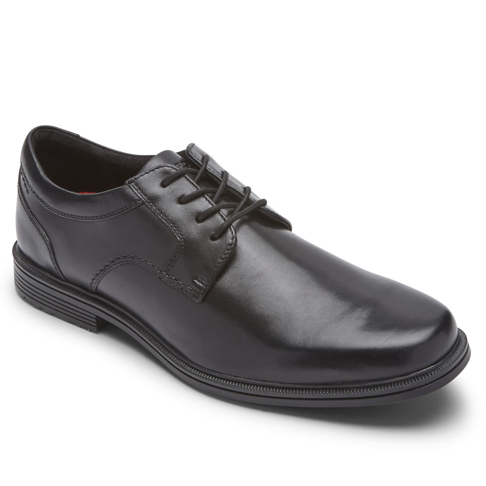 ロック ポート ビジネス シューズ メンズ 黒 - Robinsyn Waterproof Plain Toe - MQO752318